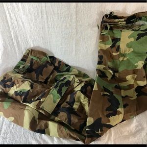 Army Camo Woods Pants XL/Long Waist: over 39 inch